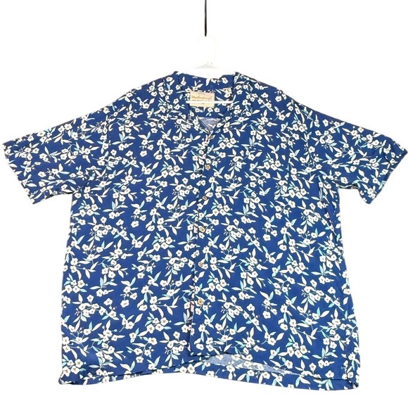 Weatherproof Floral‎ Button Down Shirt Short Sleeve Mens SZ XXL Casual Print - Picture 1 of 9